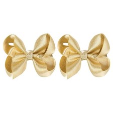 3-Inch Boutique Hair Clips for Baby Girls, Toddlers, and Teens - Set of 2 Go...