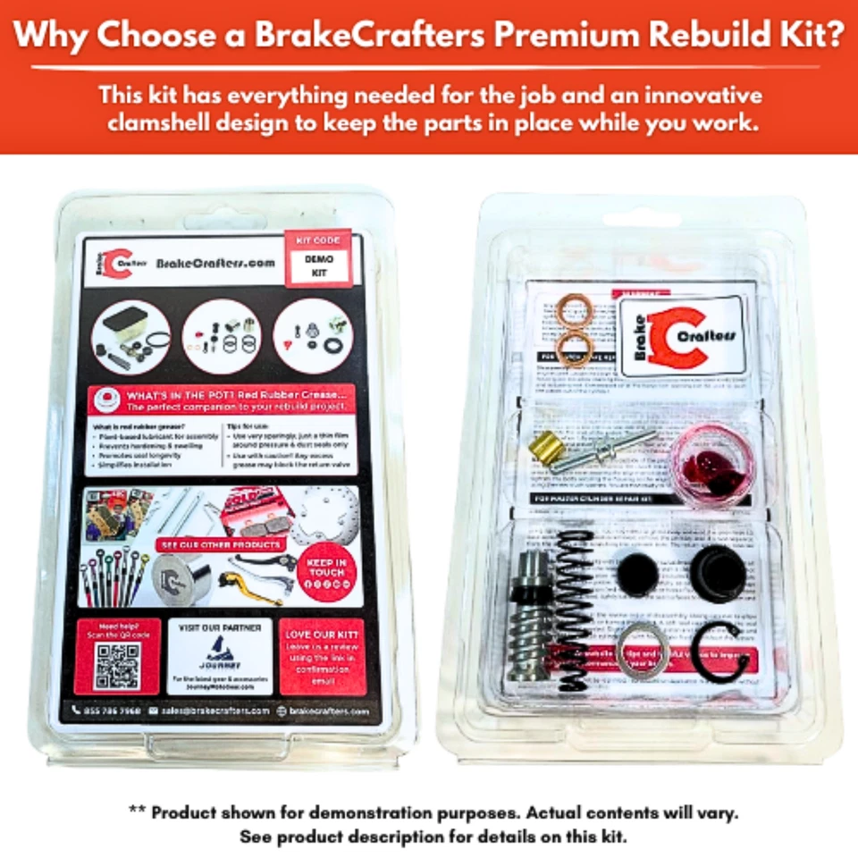 Kit de reconstrucción de cilindro maestro de freno para modelos Yamaha seleccionados trasero 1FK-W0042-50 Foto 3 de 4