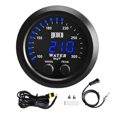 Universal 52mm Water Temperature Gauge With Alarm And 18 Npt Sensor Car Digital