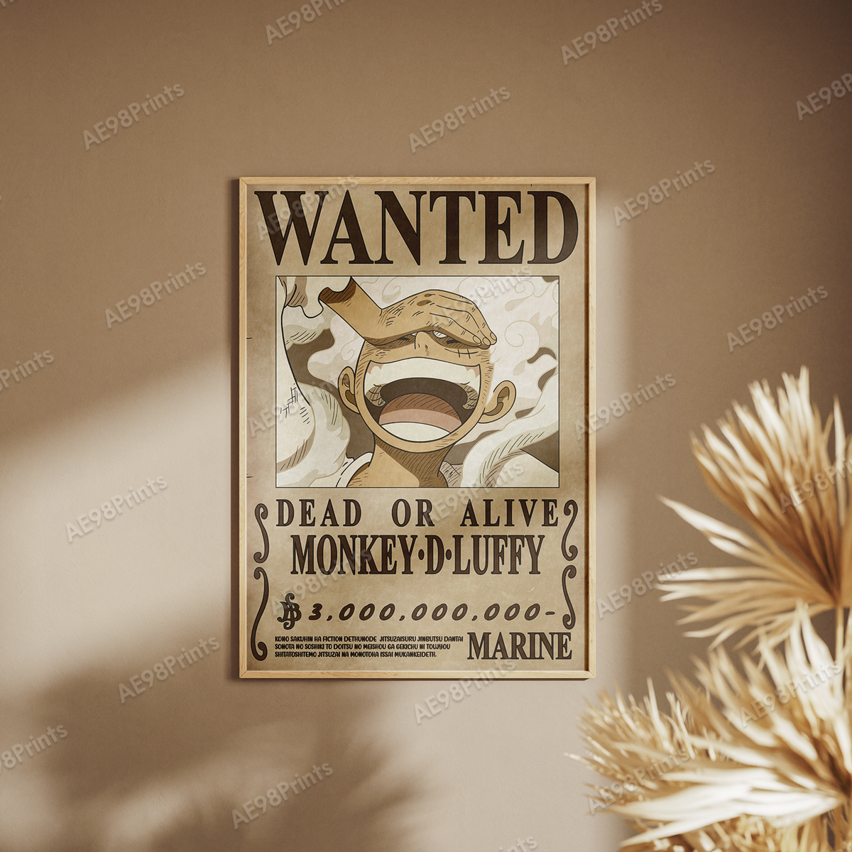 One Piece Wanted Posters Straw Hats Wanted Anime Poster Art Wall