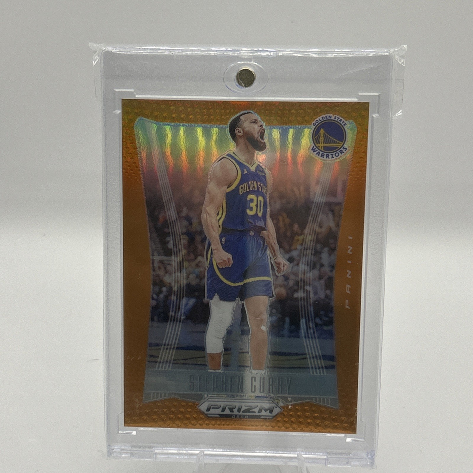 2023-24 Panini Prizm Deca - Stephen Curry #144 Orange Prizm /49