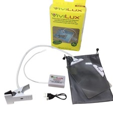 ViviLux Optical Grade 3X Magnifier Flex Clip Light Crafts Needlepoint Reading