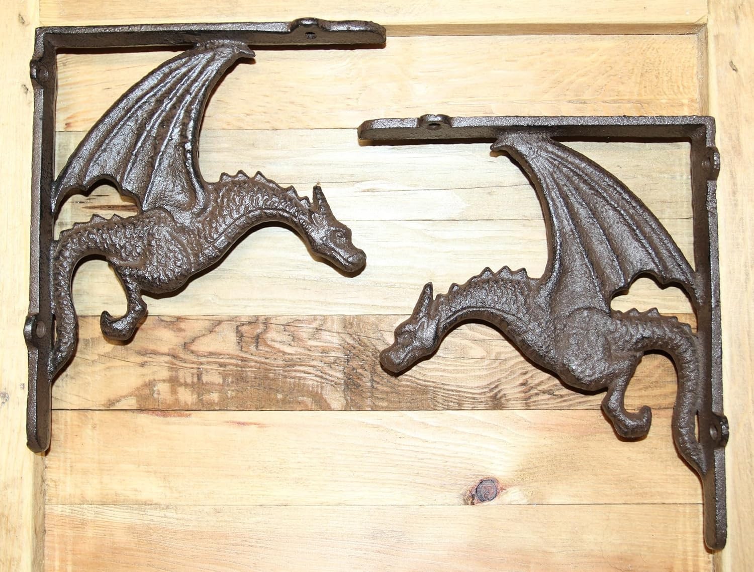 DRAGON SHELF BRACKETS,Corbel,Shelf Brace,All Occasion Gifts,Med-evil Decor,B-11B