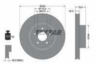 2X Bremsscheibe Vorne Textar 92099205 FüR MERCEDES-BENZ