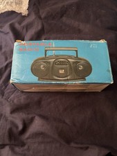 Used Black Mini Portable Radio Am And Fm Battery Operated