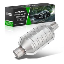 2.25 Inlet Outlet Catalytic Converter Universal High Flow Epa O2 Port