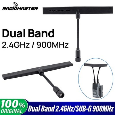 RadioMaster Dual Band 2.4GHz/SUB-G 900MHz T Antenna For Nomad Gemini Xrossband