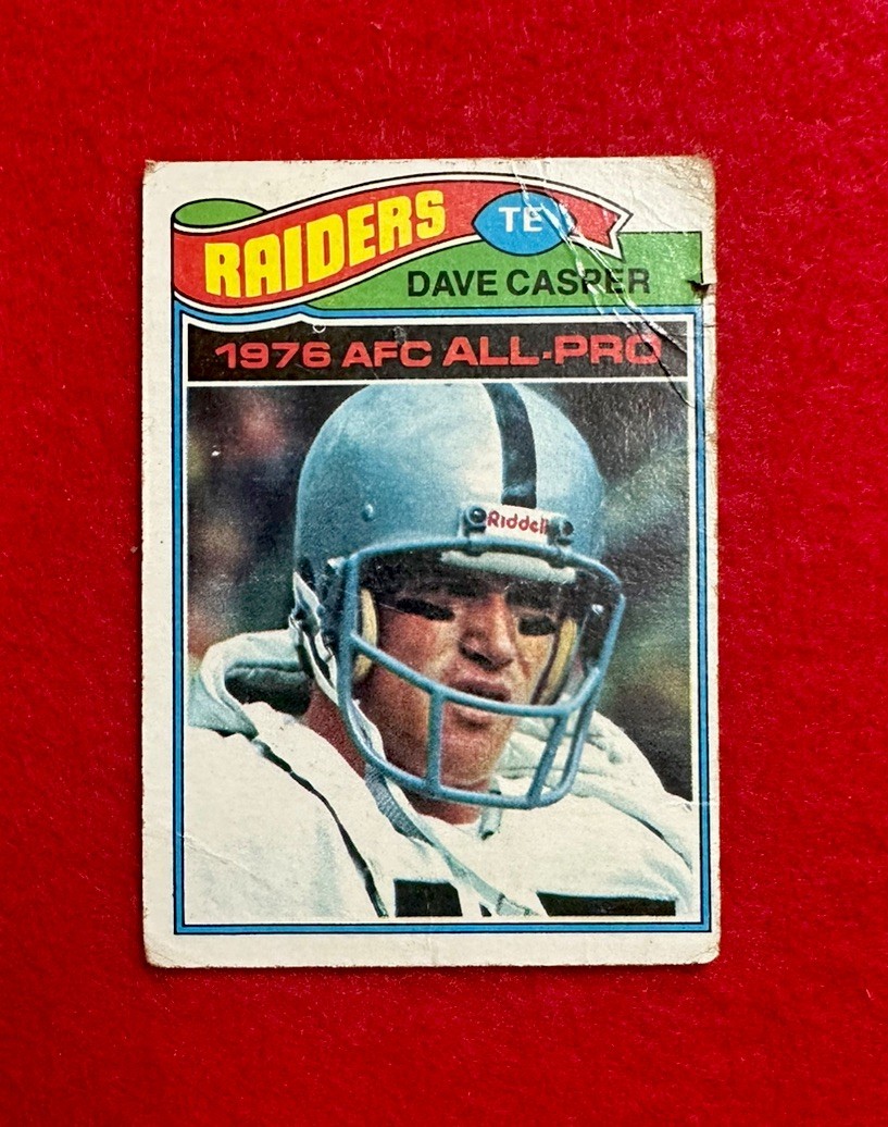 1977 Topps - All-Pro Dave Casper Oakland Raiders #380 (RC) Rookie Low Grade 