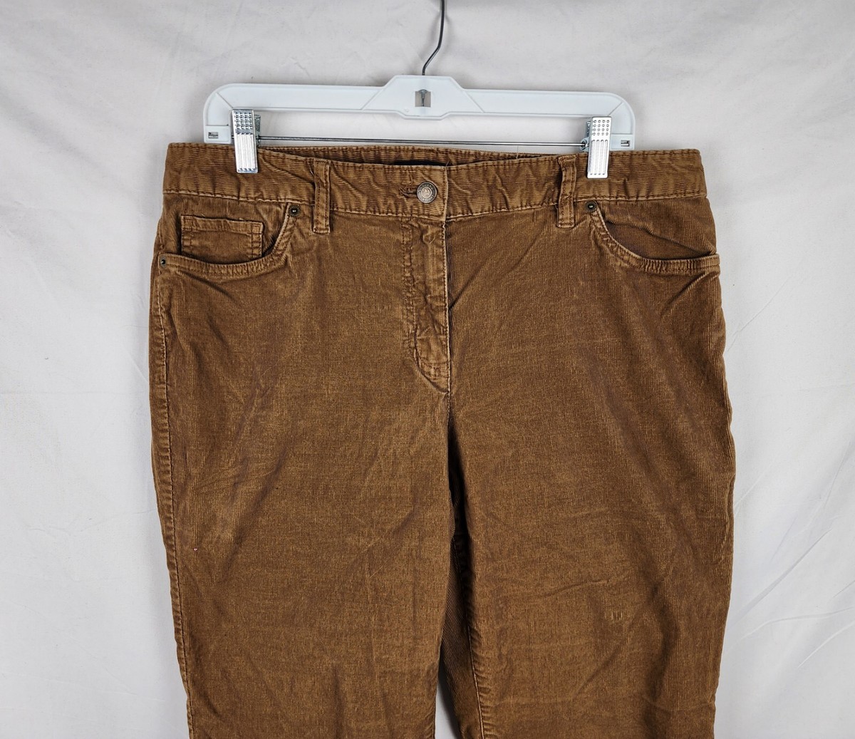 Lands' End Fit 2 Women's Brown Corduroy Bootcut Pants sz 14 | eBay