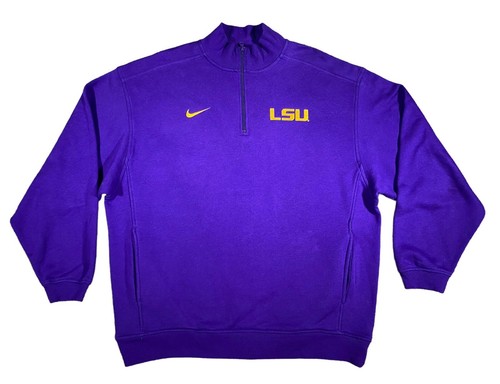 Nike LSU Tigers 1/4 Zip Pullover Sweatshirt Herren Gr. XL Louisiana State