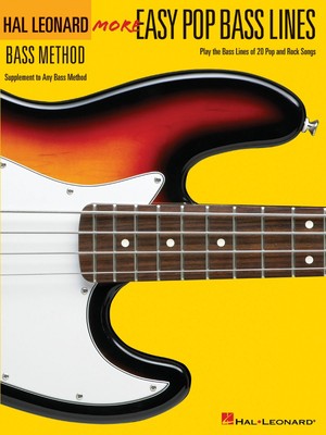 More Easy Pop Bass Lines - Supplemental Songbook to Book 2 NEW 000695819