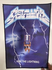Metallica Ride The Lightning Large Patch: New, Sew On, 14” X 11”, Digital Print