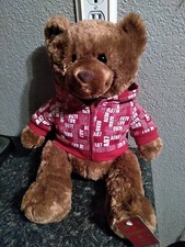 Teddy Bear Aeropostale Red Hoodie Stuffed Animal toy 2007 New tag A87