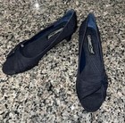 Coldwater Creek - Asymmetric Pleated Pump - Navy - BNWT — photo 1