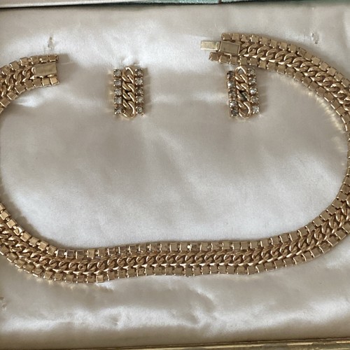 Vintage Scitarelli by Phyllis Halskette & Ohrring Strass im Originalkarton - Bild 6 von 13