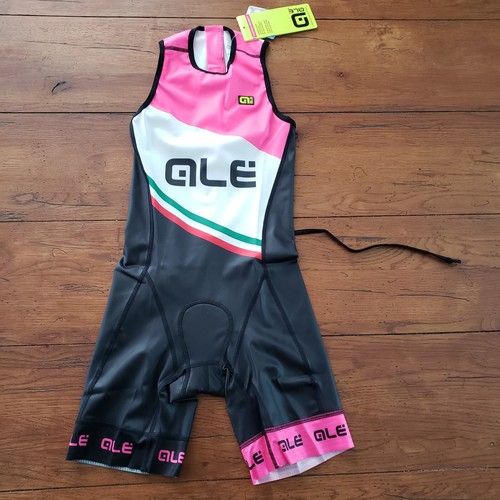 ALE Womens XS Triathlon Suit Rear Zip Trisuit Skinsuit Cycling Swim XSmall Pink eBay