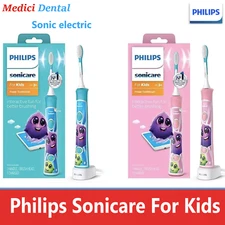 Philips Sonicare For Kids Sonic Electric Toothbrush – 2 Brush Heads, 2 Modes App