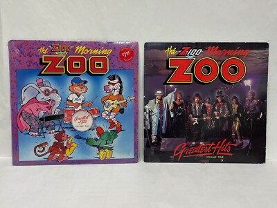 Z100 Morning Zoo Greatest Hits Records LP Volume One + Volume Two