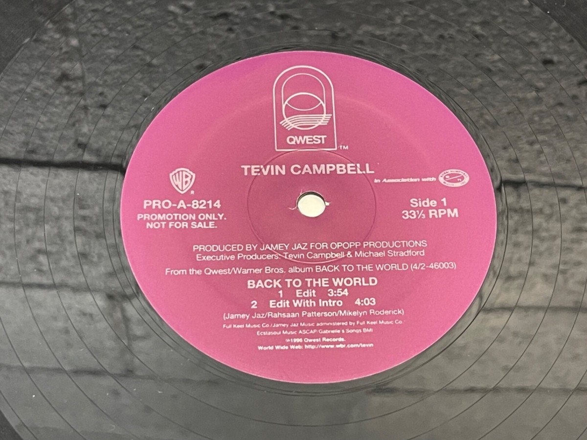 Tevin Campbell - Back To The World Vinyl Record /12