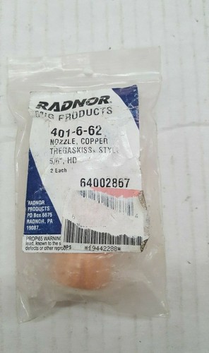 2 Buses De Soudage Radnor 401-5-62 – Alésage 5/8, Type Tregaskiss HD, Pour Professionnels
