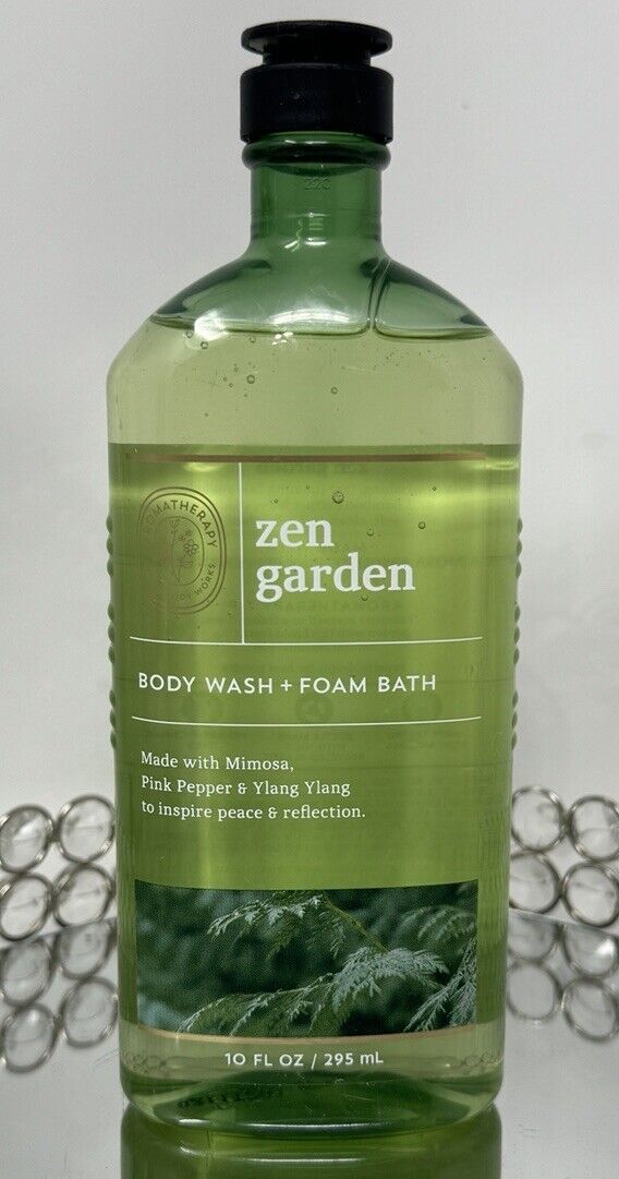 Bath and Body Works Zen Garden Aromatherapy Wash | Mist | Cream | Gel 4-Pc Set