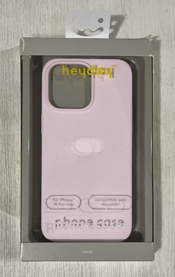 Heyday Apple iPhone 15 Pro Max Silicone Case with MagSafe - Light Pink