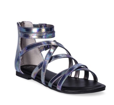Wonder Nation Little Big Girls Metallic Gladiator Sandal Size 13