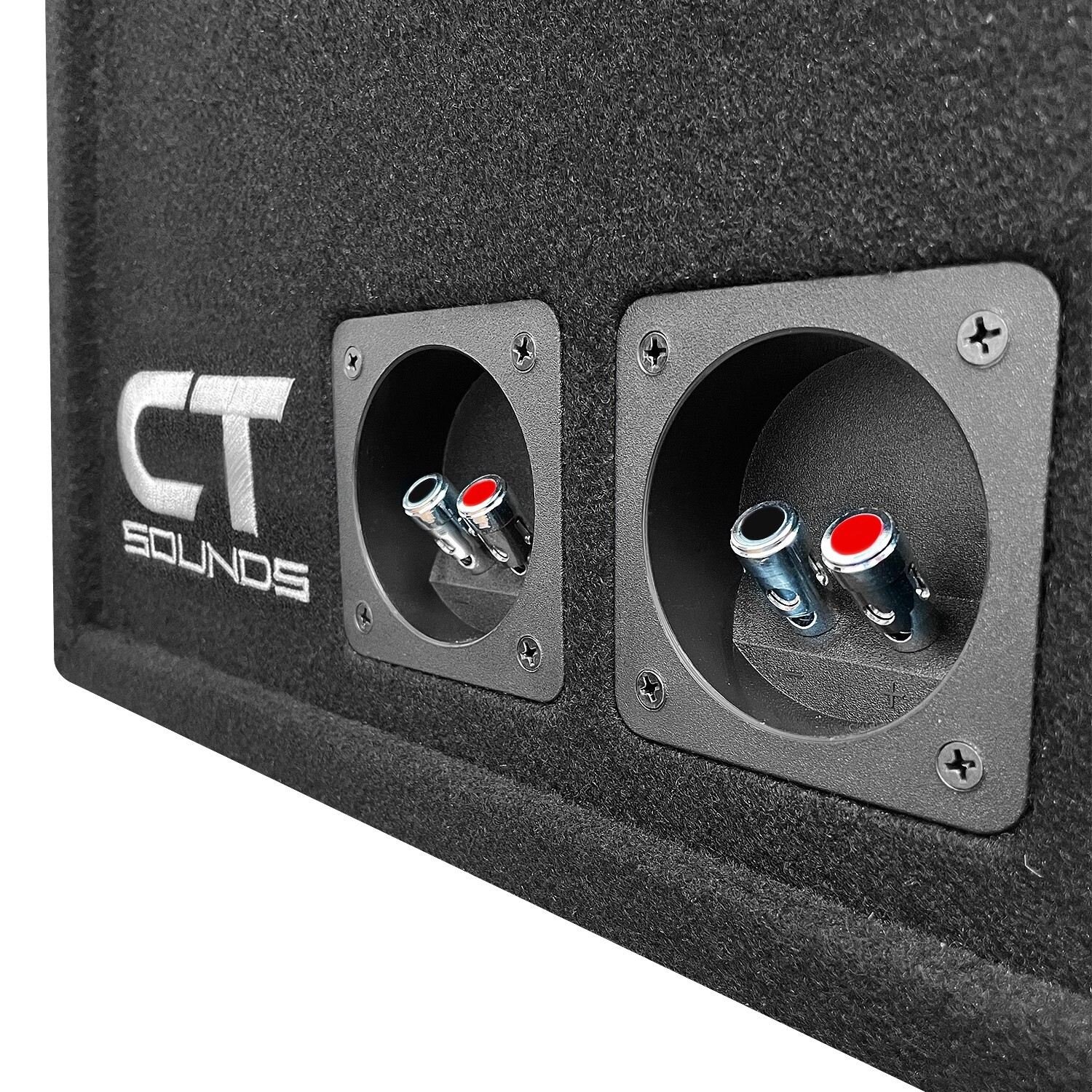 CT Sounds CT2X10 Dual 10" Kerf Port UniversalFit Car Subwoofer Box eBay