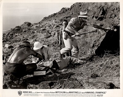Robert Mitchum + Elsa Martinelli in Rampage (1963)   Vintage Photo K 454