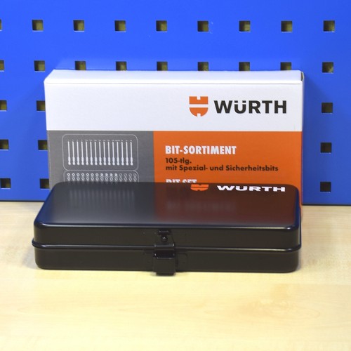 Würth Bit-Set Im Koffer – 105-teilig Mit Standard- & Sicherheitsbits, 1/4 Zoll