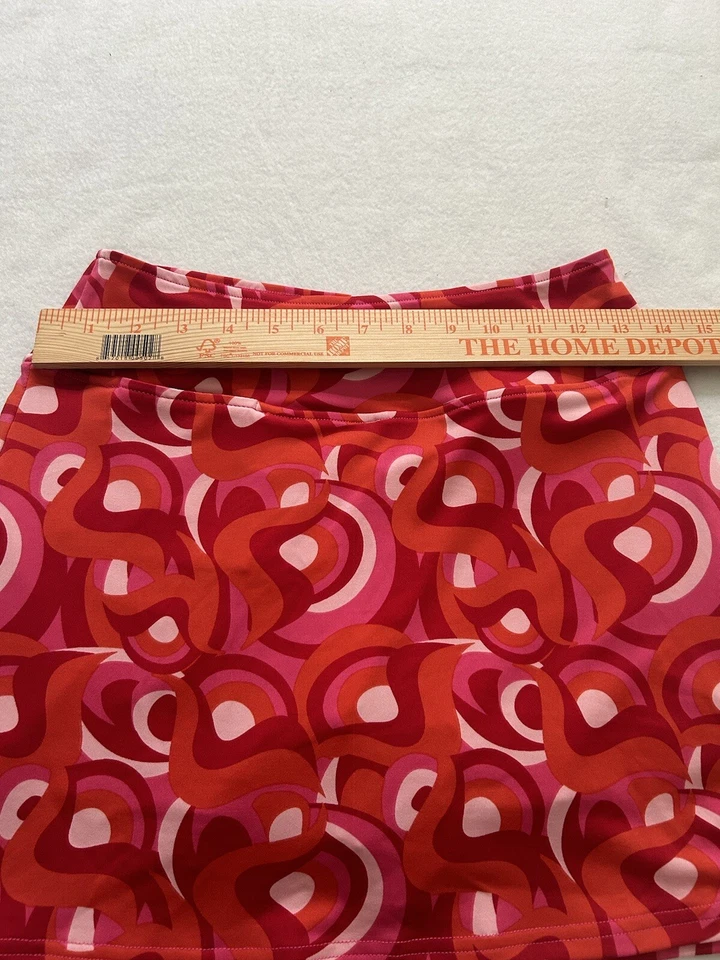 Golftini PullOn Stretch Mujer Golf Skort XXS Multi ROSA Retro Hippie Golf Skort Foto 3 de 4