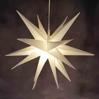 Fhs Led Stern Weihnachten Ø25Cm Warmweiß Timer Weihnachtsdeko Beleuchtung HäNgen