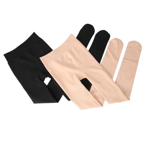 Mujeres invierno cálido grueso forro polar opaco pantaloni térmicos medias elás - Foto 9 di 19