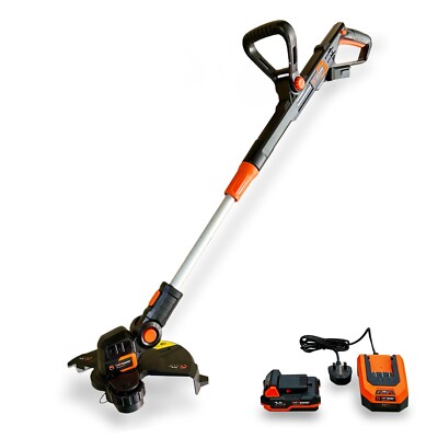 *TriMower 20 V 2Ah Li-Ion Akku Akku Gras Strimmer Trimmer 30 cm Kabel Brandneu in Verpackung*