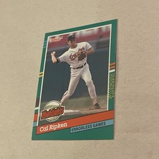 1991 Doruss Baseball Cal Ripken “Highlights” BC-17 ERROR Card No dot after INC