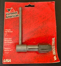 VINTAGE VERMONT AMERICAN T-HANDLE TAP WRENCH #21917 NOS SEALED USA