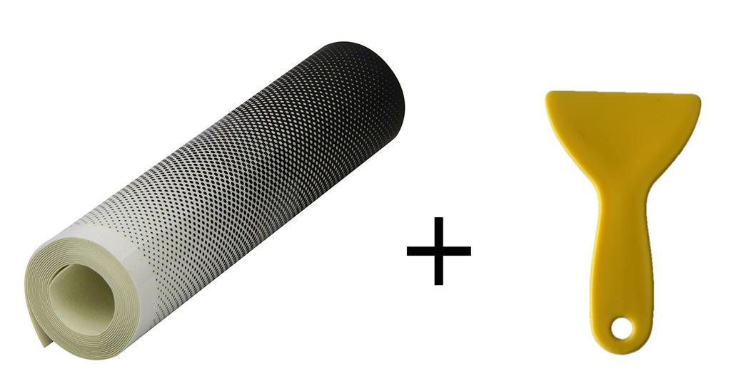 Window Windscreen Sun Shade Visor Perforated Black Strip Protection + Spreader