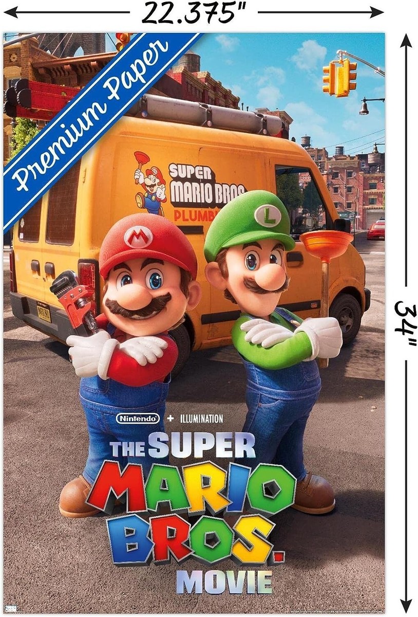 The Super Mario Bros. Movie Wall Poster 22x34 Nintendo Brooklyn