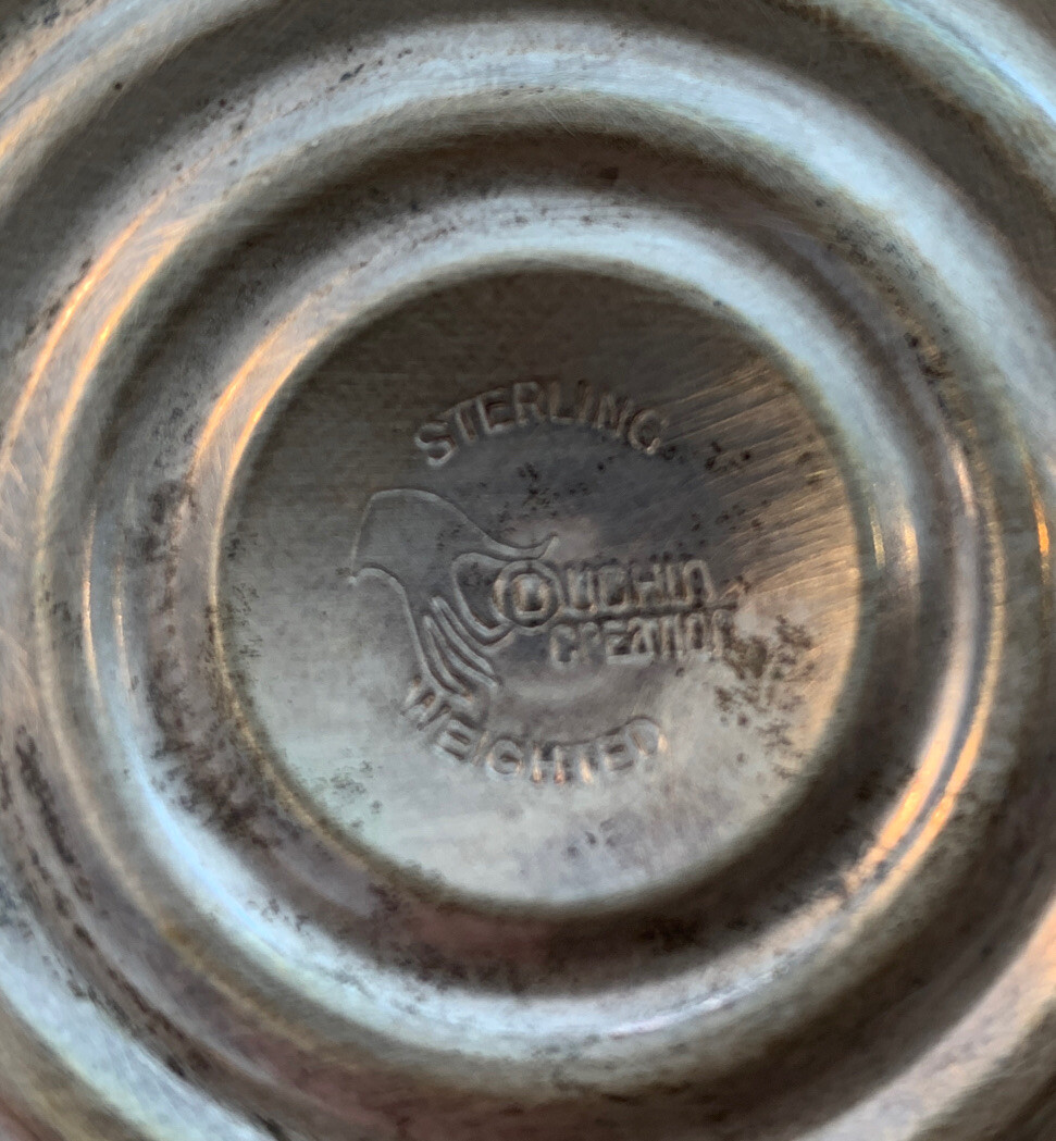 DUCHIN社　STERLING　SILVER　キャンドルスタンド　MR6632 Vtg Pair Duchin Creation Weighted Sterling Silver Candle