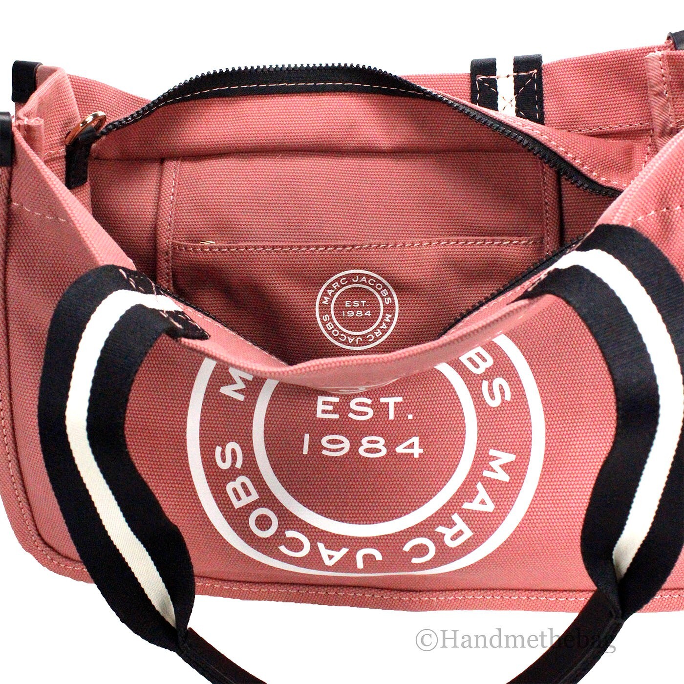 Marc Jacobs Medium Dusty Rose Canvas Fabric Shoulder Convertible 