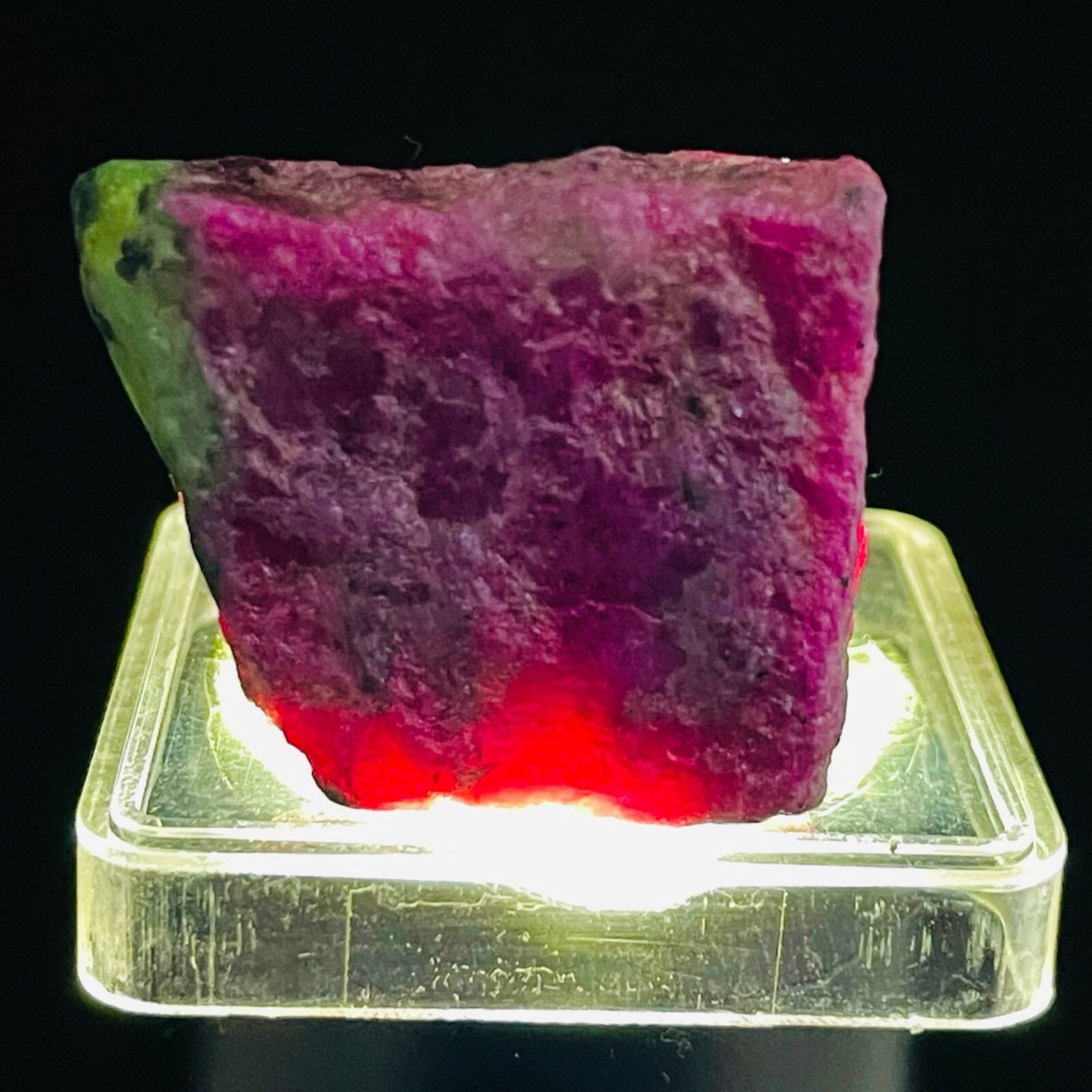 156 Cts Unheated Natural Ruby Ziosite Rough 33x29mm Stunning Red