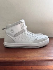 Airwalk Safety Mens Arena Mid Composite Toe Work Shoe White Grey Aw6452 Size 13