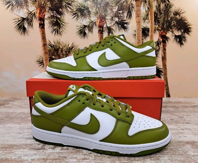 Nike Dunk Low Pacific Moss Green White Sneakers DV0833 105 Men s Size 14 NEW