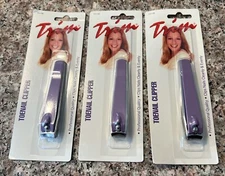 Lot/3 TRIM TOENAIL CLIPPER with Enamel Coated Lever~ Professional Quality Clips.