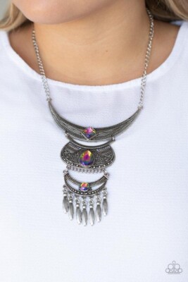 Paparazzi ~ Lunar Enchantment Multi Oil Spill  Necklace  