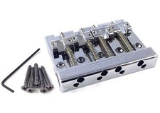 Genuine Fender 4-string Block Logo HiMass  Bass Bridge 099-4407-000