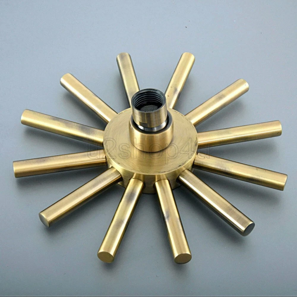Antique Bronze 8 inch Star Style Rainfall Shower Head Bathroom Shower Head