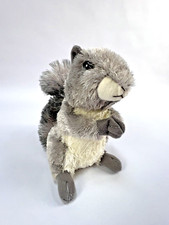 Aurora World Woodland Gray Squirrel Plush Toy Stuffed Animal Realistic 6" EUC