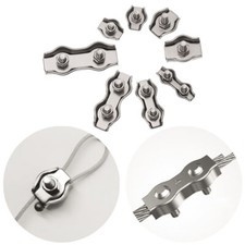 304 StainlessSteel Simplex/Duplex Bolt Clip Wire Rope Cable Clamp Caliper M2-M10