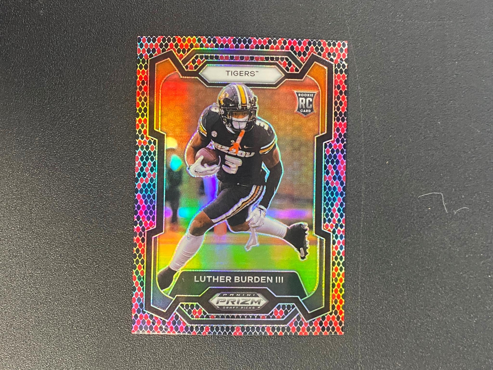 Luther Burden III 2024 Prizm Draft Snakeskin Prizm RC Rookie SSP Missouri A9